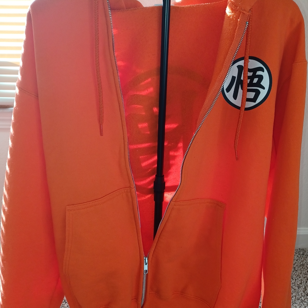 Orange Zip-Up Hoodie